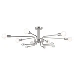 Ocala 6 Light Flush MOUNT-12.5 Inches Tall And 24.25 Wide-polished. Fixed Price $634.99.