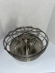 Allen + Roth Yordan 3-LIGHT 15-IN Brushed Nickel Flush Mount Light!. Fixed Price $32.50.