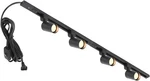 Plug Track Lighting With Power Cord, 4-LIGHT GU10 Lights, Black. Fixed Price $65.99.