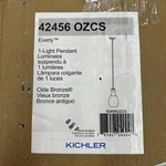 Kichler 42456OZCS Everly 1-LIGHT Bell Pendant (13.75" X 7"). Fixed Price $110.50.