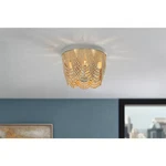 Home Decorators Collection Harlan 3-LIGHT Flush Mount Gray. Fixed Price $42.50.