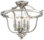 Minka Lavery 3296-613 4 Light 17.25"W Semi-flush Mount Ceiling Nickel. Fixed Price $379.00.