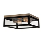 Globe Electric 65919 Verona 2 Light 13"W Flush Mount Square - Bronze. Fixed Price $73.84.