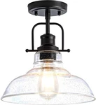 Zlepmlla Flush Mount Ceiling Light Fixture Bulb Not Included , Black Metal.... Fixed Price $70.71.