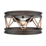 Golden Lighting Chatham Flush Mount, Gunmetal Bronze 1048-FMGMT. Fixed Price $190.00.