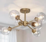Lnc Semi Flush Mount Ceiling Light Gold A03573. Fixed Price $50.00.