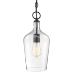 Nuvo Lighting 60/6748 Hartley 7"W Mini Pendant - Black. Fixed Price $103.99.
