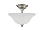 Seagull 75061-962 3LT Semi-flush Ceiling Mount Fixture Brushed Nickel. Fixed Price $79.00.