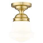 Z-lite Vaughn Light 11" Flush Mount, Luxe Gold/matte Opal 735F10-LG. Fixed Price $126.00.
