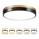 11.8 Inch Wood Led Flush Mount Ceiling Light, Dimmable, 5CCT 3000K-6000K Selecta. Fixed Price $81.23.