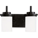 Sea Gull Winnetka 2 Light 14 Inch Bath Vanity, Blacksmith, 44661-839. Fixed Price $77.97.
