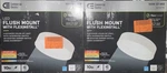 2PK Commercial Electric Flexinstall Cove 10" White Led Recessed Ceiling Light. Fixed Price $38.95.