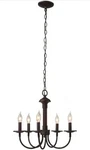 Hampton Bay Lighting 5-LIGHT Classic Dining Room Chandelier Oil Rubbed Bronze. Fixed Price $28.00.