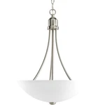 Progress Lighting P3914 Nickel Gather 2-LIGHT 15"W Pendant. Fixed Price $144.99.