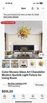 Color Murano Glass Art Chandelier Modern Sputnik Light Fixture For Living Room. Fixed Price $350.00.