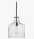 Capital Lighting 325712BZ Single 15" Pendant Bronze Seedy Glass Shade. Fixed Price $84.04.