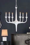 Currey & Company, Albion Chandelier-white-local Pick Up Only. Fixed Price $1900.00.
