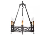 World Imports 6-LIGHT Textured Rust Smallest Chandelier. Fixed Price $141.90.