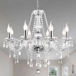 Modern Elegant 8 Lights K9 Crystal Glass Chandelier Pendant Ceiling Lighting .... Fixed Price $214.88.
