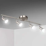Unicozin Led 4 Track Lighting Kit, Matt Nickel Way Ceiling Spot Light.... Fixed Price $74.90.