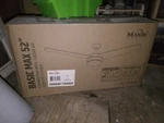 Maxim Lighting Trio Indoor Ceiling Fan 89909FTSNBK Satin Nickel/black. Fixed Price $140.00.