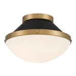 Crystorama Lighting Group XAN-8001 Xander 12"W Flush Mount Bowl Vibrant Gold /. Fixed Price $218.00.