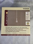 Portfolio #0150428 Recessed Light Conversion Kit Shade Fitter Brushed Nickel. Fixed Price $14.44.