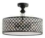 Jonathan JYL6147A Elise Black 3 Light 17" Led Semi-flush Drum Ceiling. Fixed Price $82.28.