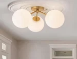 Edislive Lueck 18.12 In. 3-LIGHT Gold Sputnik Semi Flush Mount Ceiling. Fixed Price $84.99.