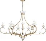 Savoy House 1-5186-12-59 Muse 12-LIGHT Chandelier, French Gold & White Cashmere. Fixed Price $1640.00.