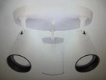 Satco Nuvo 8.50 In. 3-LIGHT White Traditional Semi-flush Mount SF76/416. Fixed Price $35.95.