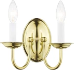 Livex Lighting 4152-02 Home Basics Polished Brass Wall Sconce. Fixed Price $28.49.