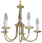 Boston Harbor RF01 5-LIGHT Brass Williamsburg Chandelier Nib Free Shipping. Fixed Price $39.97.