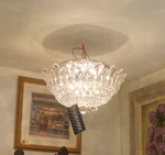 Schonbek 5868S Trillaine 10 Light Silver Semi-flush Chandelier.. 24" Lpuo. Fixed Price $4500.00.