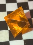 Rare Early Vintage Unknown Maker D8 Jumbo Tangerine Orange Gem Rpg Dice 120723. Fixed Price $35.00.