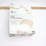 Commercial Electric Led Flush Mount Brushed Nickel 7" 1004160621. Fixed Price $10.80.