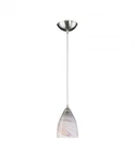 New Elk 527-1CR Pierra Mini Pendant Light Satin Nickel & Hand-blown Glass. Fixed Price $49.99.