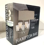 Hampton Bay Helena 5-LIGHT Brushed Nickel Chandelier New. Fixed Price $49.49.