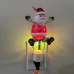 Vtg Santa Claus On Present Night Light Wall Plug Arm/leg Spring 7 Shimmer. Fixed Price $14.00.