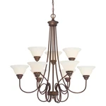 Millennium Lighting Fulton Two Tier Chandelier Model: 1369-RS. Fixed Price $189.00.