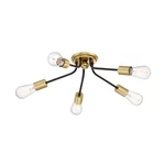 Modern 5 Light Quoizel LTT1628WT Latitude Flush Mount Western Bronze Free Shipng. Fixed Price $105.99.