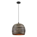 Savoy House Jamsen Pendant, 1-LIGHT E26 Base, Black Bamboo (bulbs Not Included). Fixed Price $164.76.