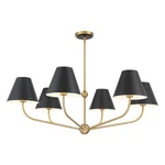 Crystorama Lighting Group XAV-B9316 Xavier 40"W Vibrant Gold / Matte. Fixed Price $698.00.
