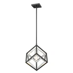 Z-lite Euclid 1 Light Mini Pendant, Chrome/matte Black 457MP-CH-MB. Fixed Price $246.00.