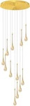 H120'' Staircase Crystal Chandelier Golden 12LIGHTS Foyer Pendant Lighting Entrw. Fixed Price $249.95.
