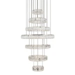 Elegant Lighting 3503G34 Monroe 7 34"W Led Crystal Ring - Chrome. Fixed Price $3720.00.