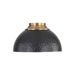 Golden Lighting 6950-FM Mbs Shepard 3 14"W Semi-flush Modern Brass /. Fixed Price $197.99.