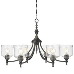Golden Lighting 0806-6 Keating 34"W Chandelier Grey. Fixed Price $549.99.