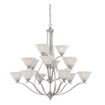 Thomas Lighting Prestige 15-LIGHT Chandelier Brushed Nickel. Fixed Price $999.00.