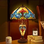 24 American Stained Glass Led Night Light Lamp Vintage Home Decor Tiffany Style. Fixed Price $135.45.